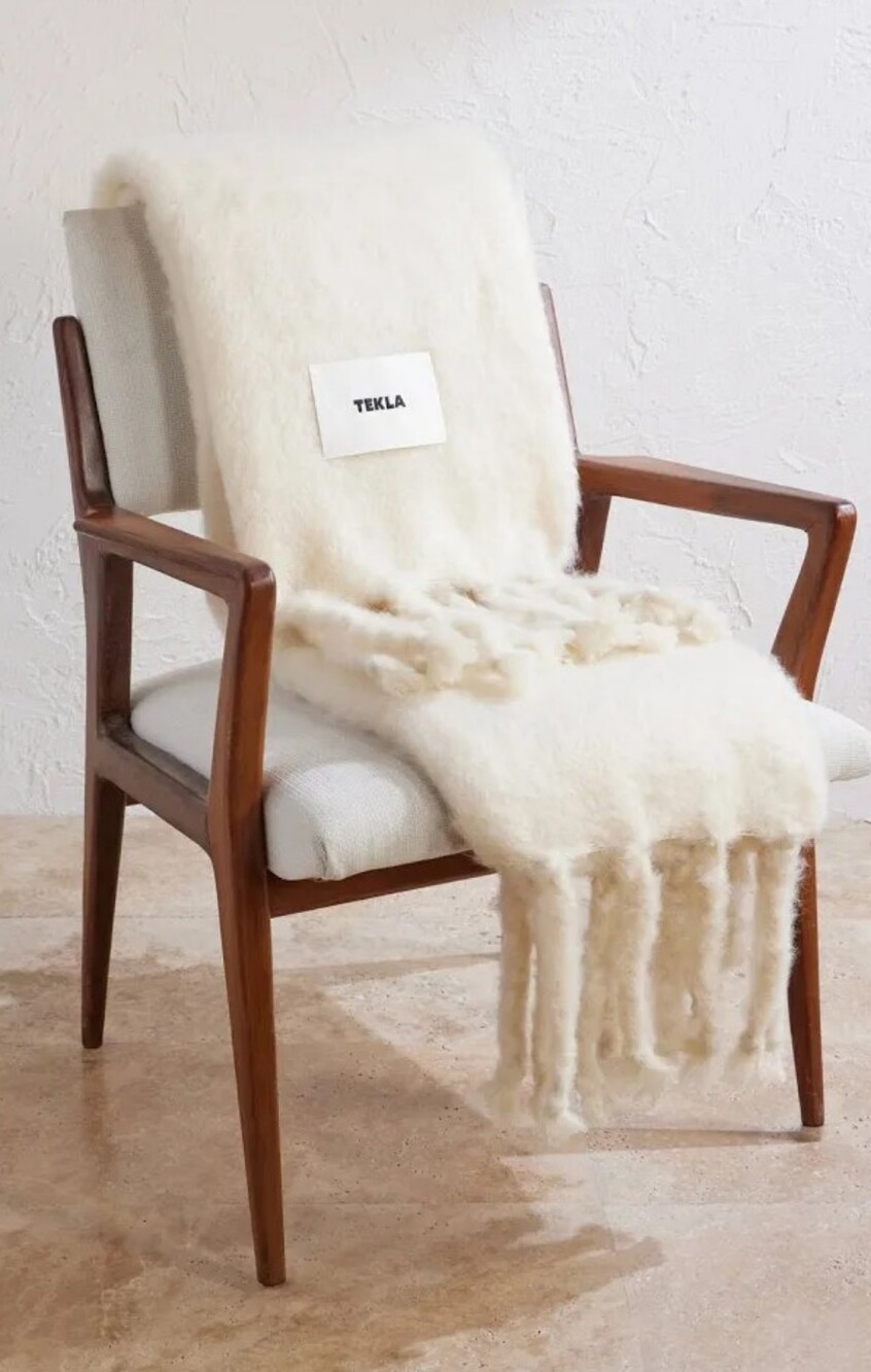 NWOT Tekla Mohair Wool Blanket